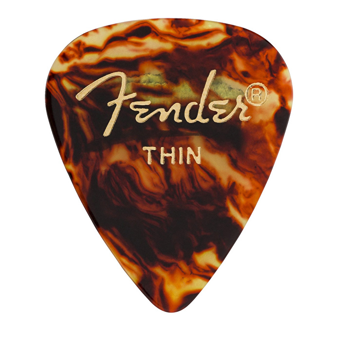 Fender Classic Celluloid White 351 Shape Thin 144 Count Pena